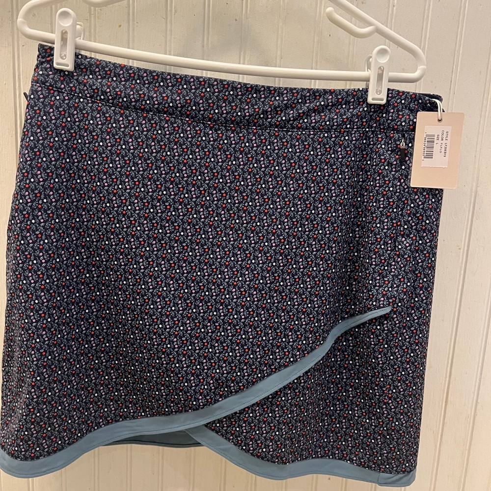 NWT Peter Millar flow A-Line performance mini skirt large L